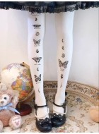 Ruby Rabbit Moon Phase Butterfly Tights